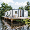 EROMMY Foldable 40ft 3 Bedroom Container House, Modular Prefab Home with Fully Equipped Bathroom, Outdoor Tiny House with Kitchen & Living Room-Erommy